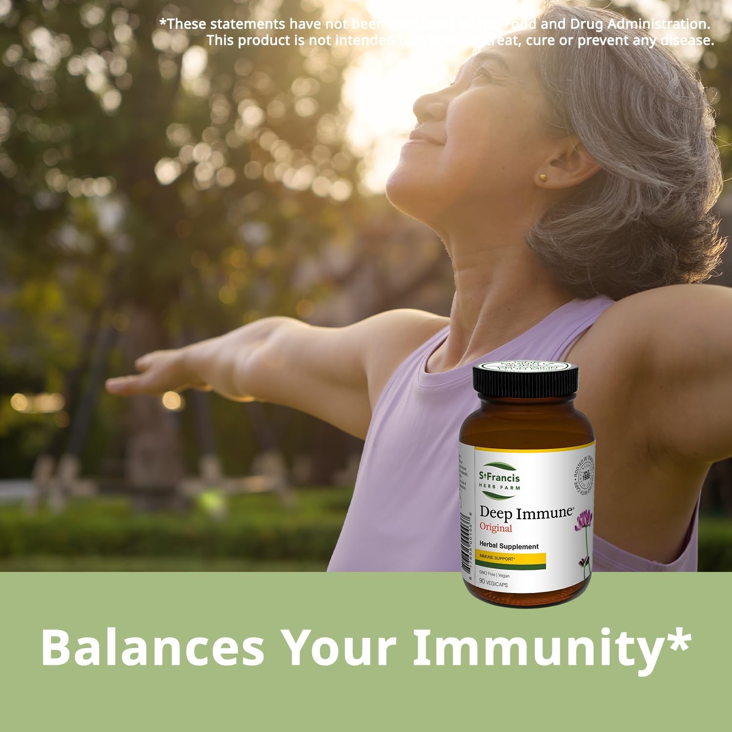 Deep Immune® de St. Francis Herb Farm – Suplemento Inmunológico, 90 Cápsulas