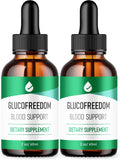 (2 Pack) GlucoFreedom Drops - Fórmula Original - Gotas Líquidas de Bienestar General, 4 oz