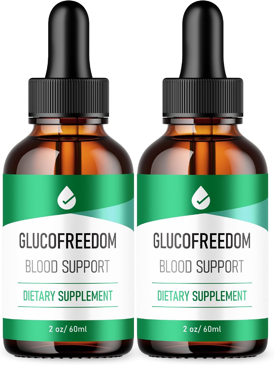 (2 Pack) GlucoFreedom Drops - Fórmula Original - Gotas Líquidas de Bienestar General, 4 oz