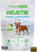Nutramax Welactin Omega 3 para Perros - Suplemento de Aceite de Pescado con EPA y DHA - 60 Comprimidos Blandos