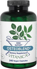 Vitanica OsteoBlend, Bone Support, Vegan, 240 Capsules