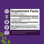 Natures Craft SAM-e 200mg - Suplemento de S-Adenosilmetionina, 60 Cápsulas Veganas