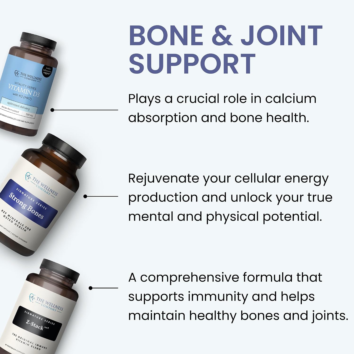 The Wellness Company Strong Bones - 60 Cápsulas (1 Mes)