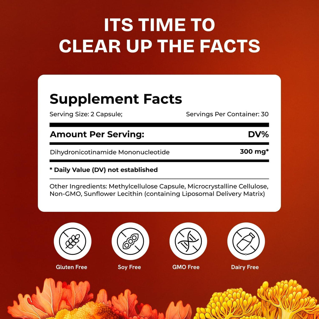 Resurrected Health NMNH Liposomal 300mg – 240 Cápsulas Veganas