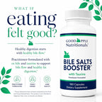 GoodApple Bile Salts Booster – Sales Biliares con Ox Bile y Taurina – 180 Cápsulas