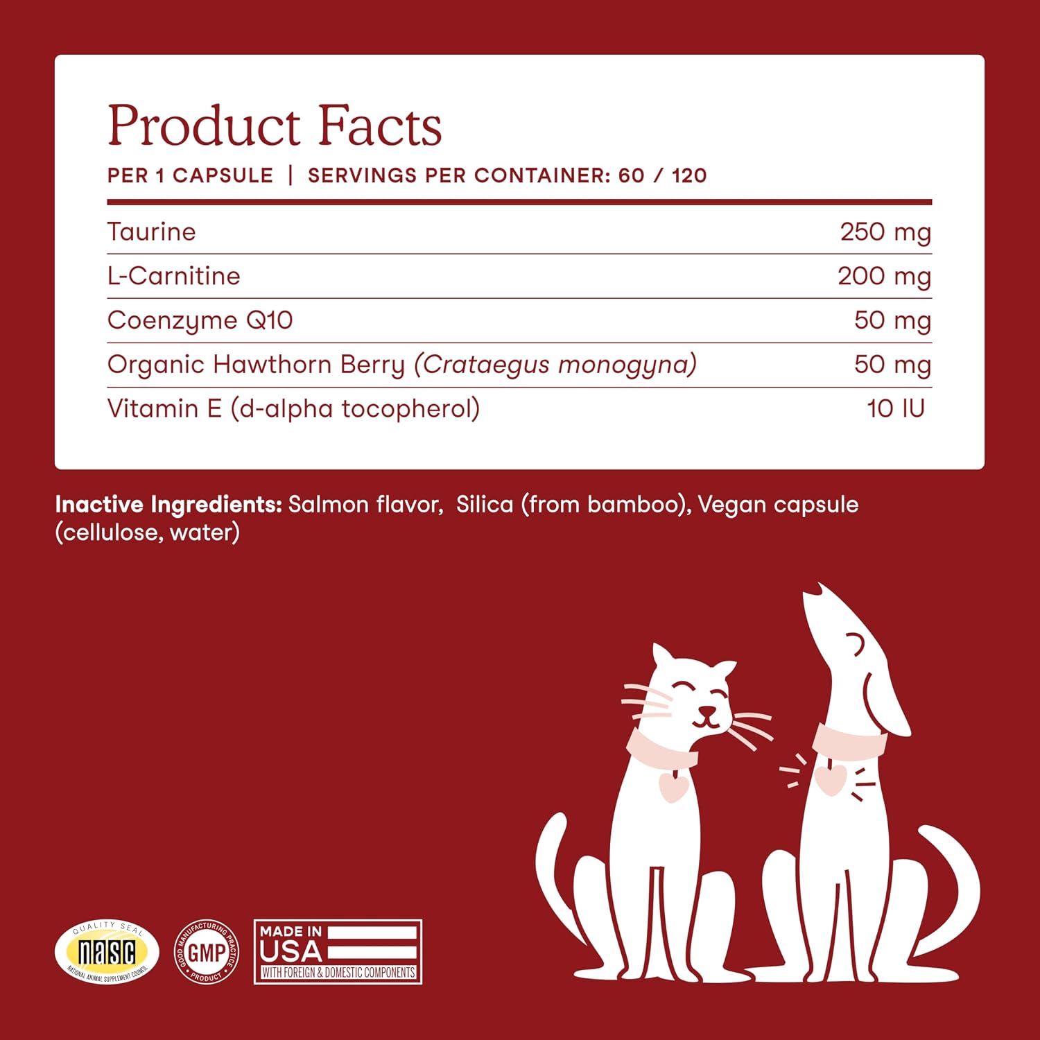 Fera Pets Suplemento Cardíaco para Perros y Gatos - 60 Cápsulas