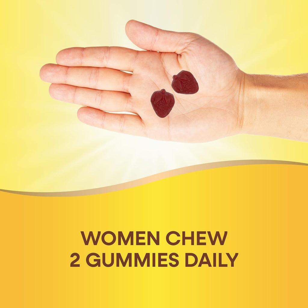 Nature's Way Alive! Zero Sugar Mujeres Multivitamínico Gomitas, Fresa, 80 Gomitas