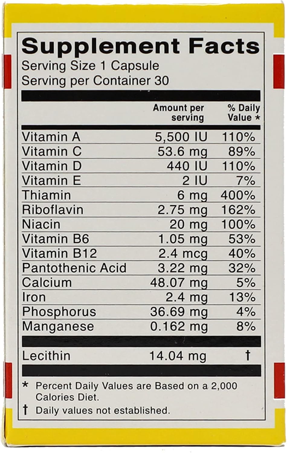 Vital Fuerte – Complemento de Vitaminas y Minerales (30 Cápsulas)