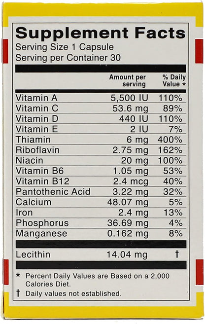 Vital Fuerte – Complemento de Vitaminas y Minerales (30 Cápsulas) – Image 4