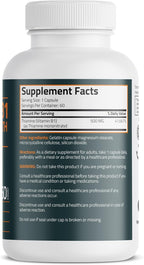 Bronson Vitamin B1 Extra Strength 500 MG High Potency Non-GMO, 60 Capsules