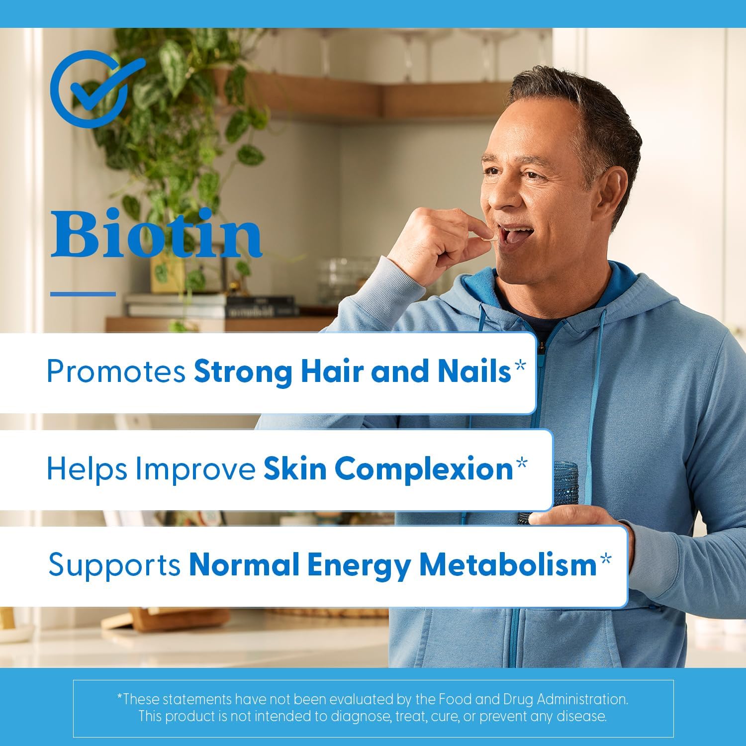 Doctor's Best Biotin 5000 mcg - Food Supplement with Biotin - 120 Vegetable Capsules