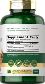 Carlyle Uña de Gato Cápsulas 1000mg | 180 Cápsulas | Uncaria Tomentosa | No OGM, Sin Gluten