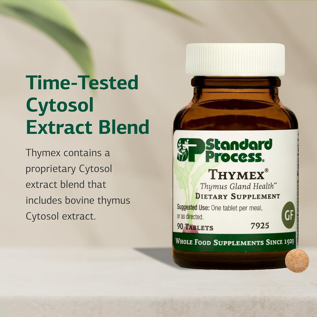 Standard Process Thymex - Suplemento con Extracto Cytosol de Timo para la Salud Inmunitaria - 90 Comprimidos