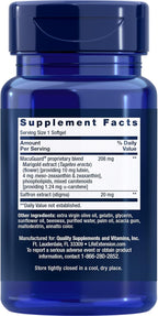 Life Extension MacuGuard Ocular Support con Azafrán – 60 Cápsulas Blandas