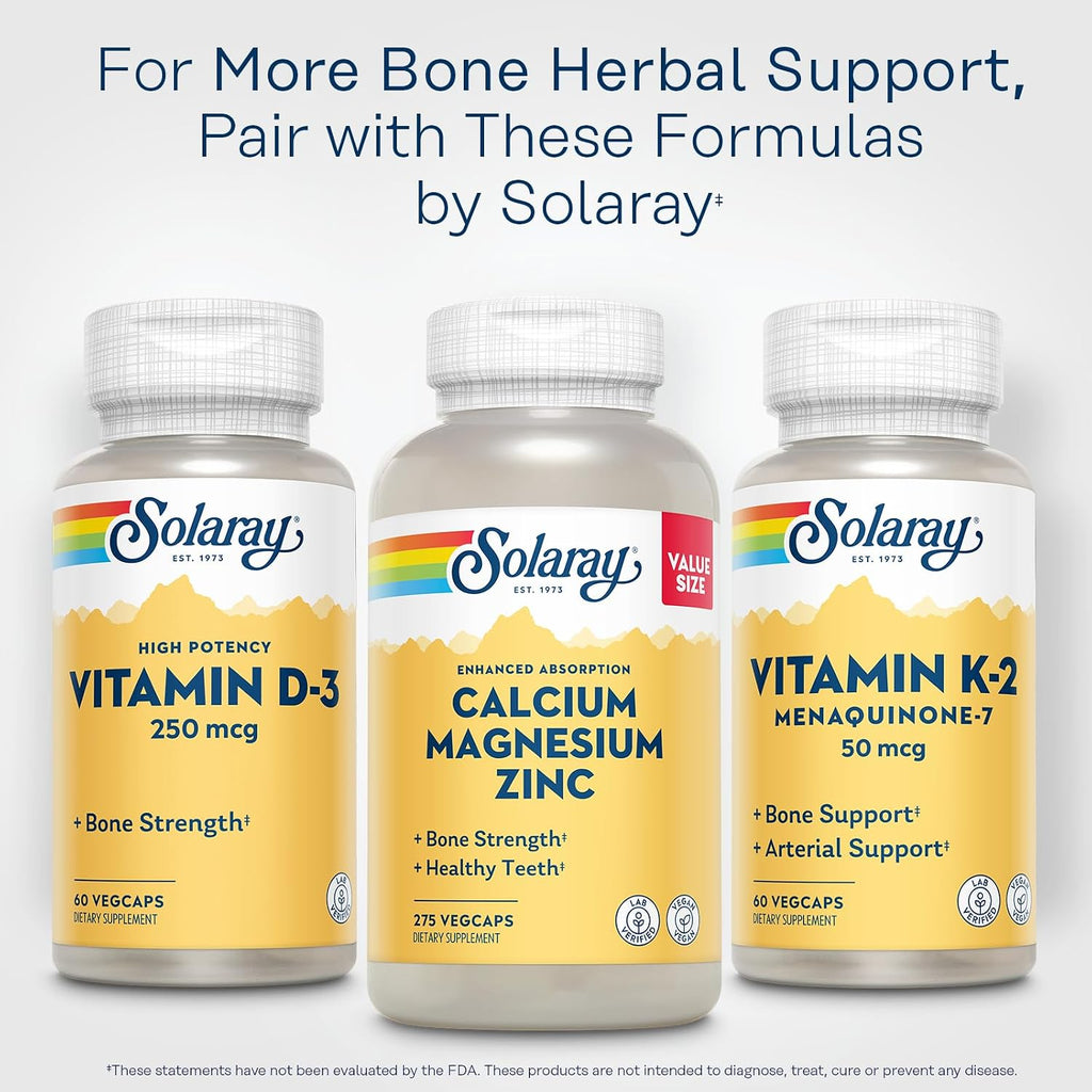 SOLARAY Vitamina D3 10000IU (250 mcg) - Suplemento de Alta Potencia para Huesos e Inmunidad - 60 Cápsulas Veganas