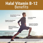 Zaytun Halal Vitamina B12 1000mcg - Comprimidos Masticables para Energía y Metabolismo