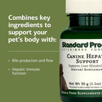 Standard Process Canine Hepatic Support - Suplemento hepático para perros en polvo 30 g