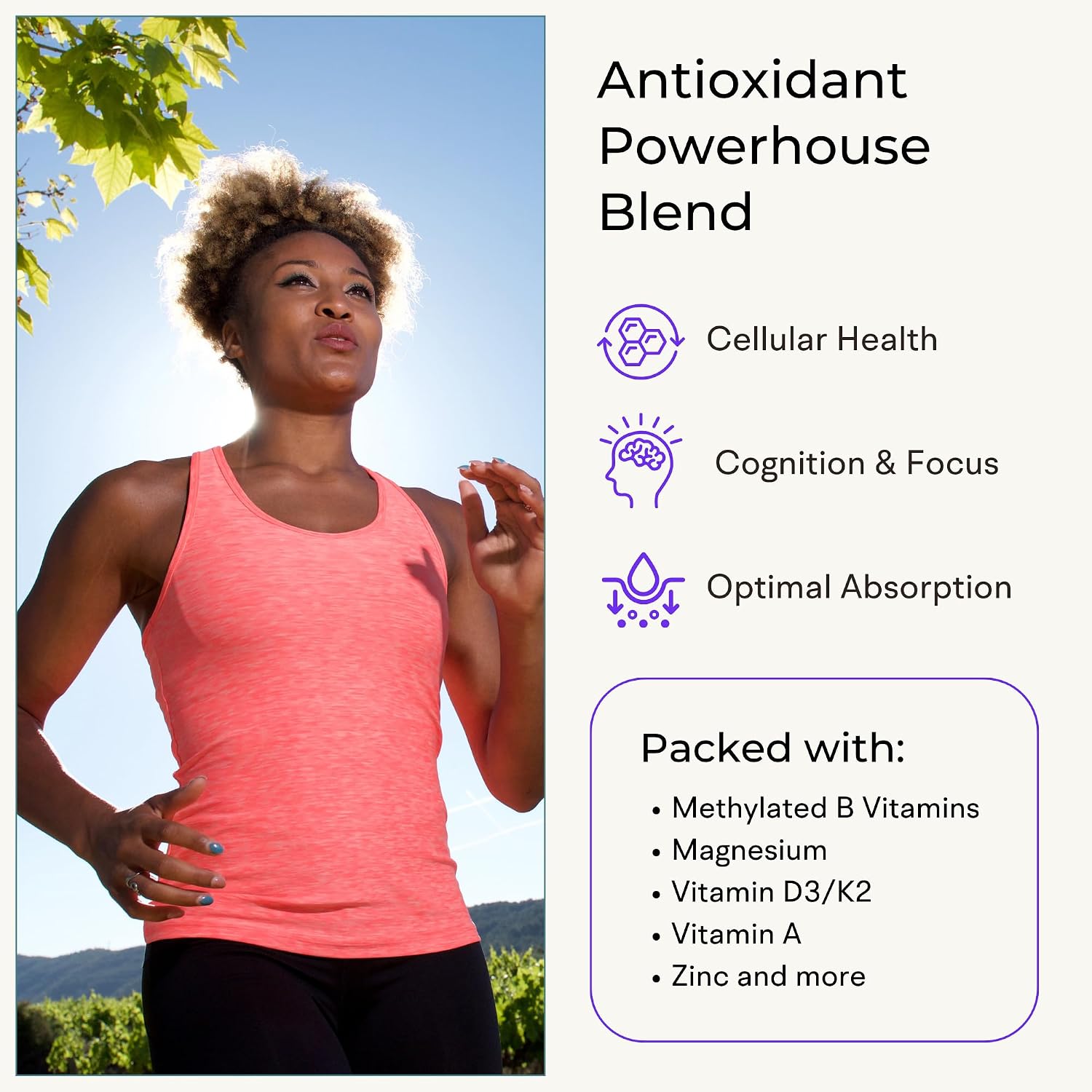 Multivitamínico para Mujeres con Alimentos Integrales (120 Cápsulas Vegetales)