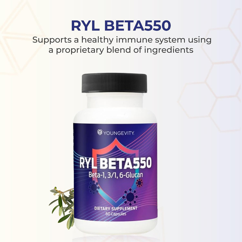 Youngevity RYL Beta550 Beta 1,3-D Glucano Apoyo Inmunitario - 60 Cápsulas