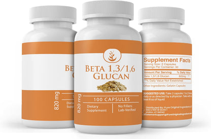 Beta Glucano 1,3/1,6 de Pure Original Ingredients (100 Cápsulas) - Puro, Sin Aditivos ni Rellenos – Image 4