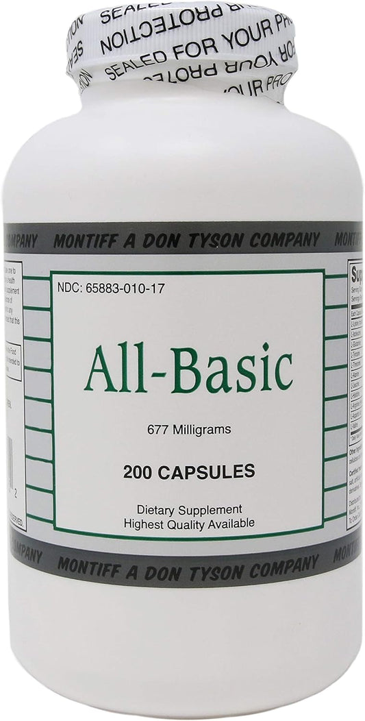 All Basic 677 mg 200 Cápsulas