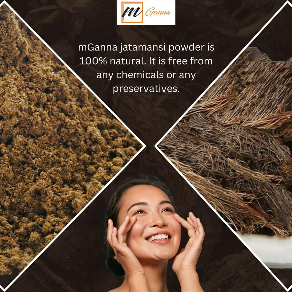 Polvo de Jatamansi 100% Natural - Nardostachys jatamansi (Raíz de Espicanardo) para el Cuidado del Cabello y la Salud - 100 g