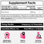 Nootropics Depot Sarcosina Comprimidos | Masticables | 500mg | 240 Unidades