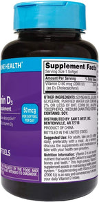 Member's Mark Vitamina D3 50 mcg (2000 UI) - 400 cápsulas blandas