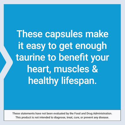 Life Extension Taurina, 1000 mg, 180 Cápsulas Vegetales – Image 5