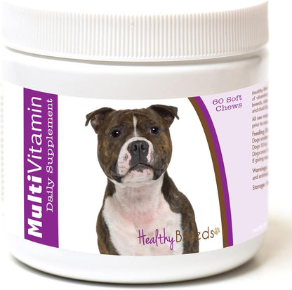 Healthy Breeds Staffordshire Bull Terrier Multi-Vitamin Soft Chews 60 Count – Image 1