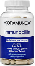 Oramune ImmunoCillin – Immune Supplement with Lactoferrin and Olive Extract, 60 Capsules