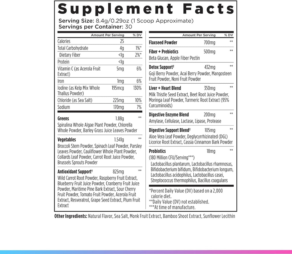 Livingood Daily Greens & Superfood Powder - Chocolate - 30 raciones