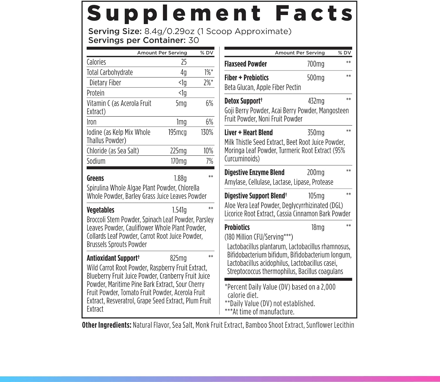 Livingood Daily Greens & Superfood Powder - Chocolate - 30 raciones