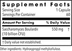 Saccharomyces Boulardii de Metabolic Maintenance - 550 mg, 10 mil millones UFC, 60 cápsulas