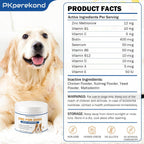 Zinc para Perros - Suplemento de Apoyo Cardíaco, Piel y Pelaje, Función Inmune con Biotina, Selenio y Vitaminas
