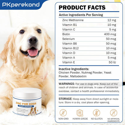 Zinc para Perros - Suplemento de Apoyo – Vitamina D3 (colecalciferol): ayuda a la absorción de calcio y al – Image 7