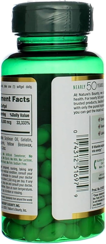 Nature's Bounty Biotina 10.000 mcg, Softgels – El mantenimiento del cabello en condiciones normales. – Image 8