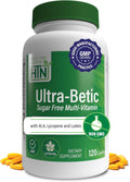 Health Thru Nutrition Ultra-Betic Multivitamin 120 cápsulas | Apoyo nervioso, visión, energía | con ALA, Licopeno | No GMO, Etiqueta limpia