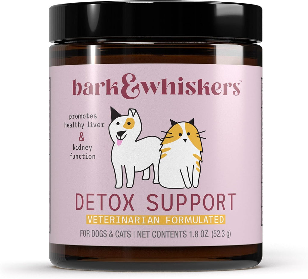 Bark & Whiskers Detox Support - Ayuda a la función hepática y renal - Mezcla herbal con cardo mariano orgánico y té verde - 51 g (1.8 oz)