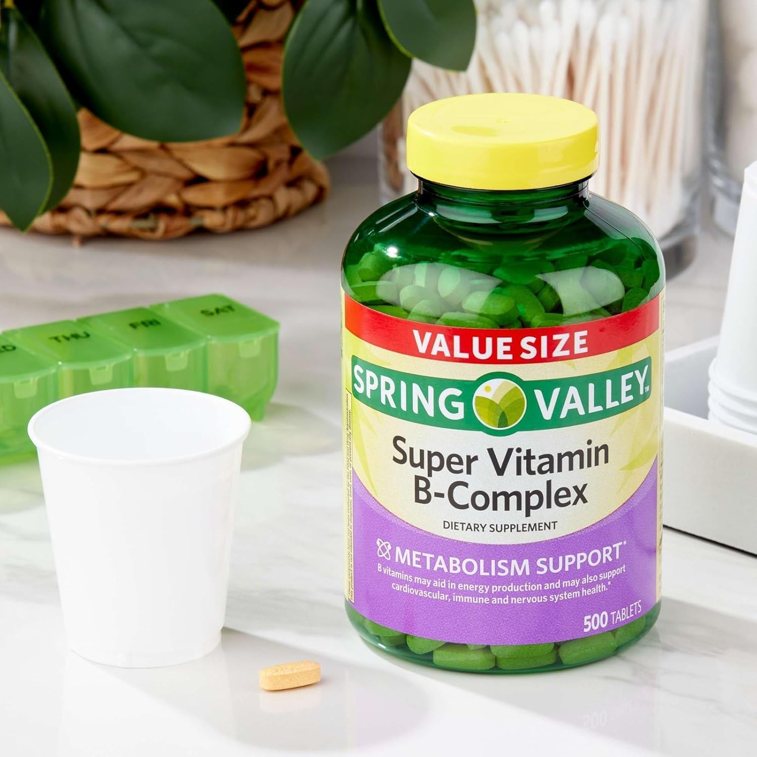 Super Vitamin B Complex Spring Valley - 250 Comprimidos