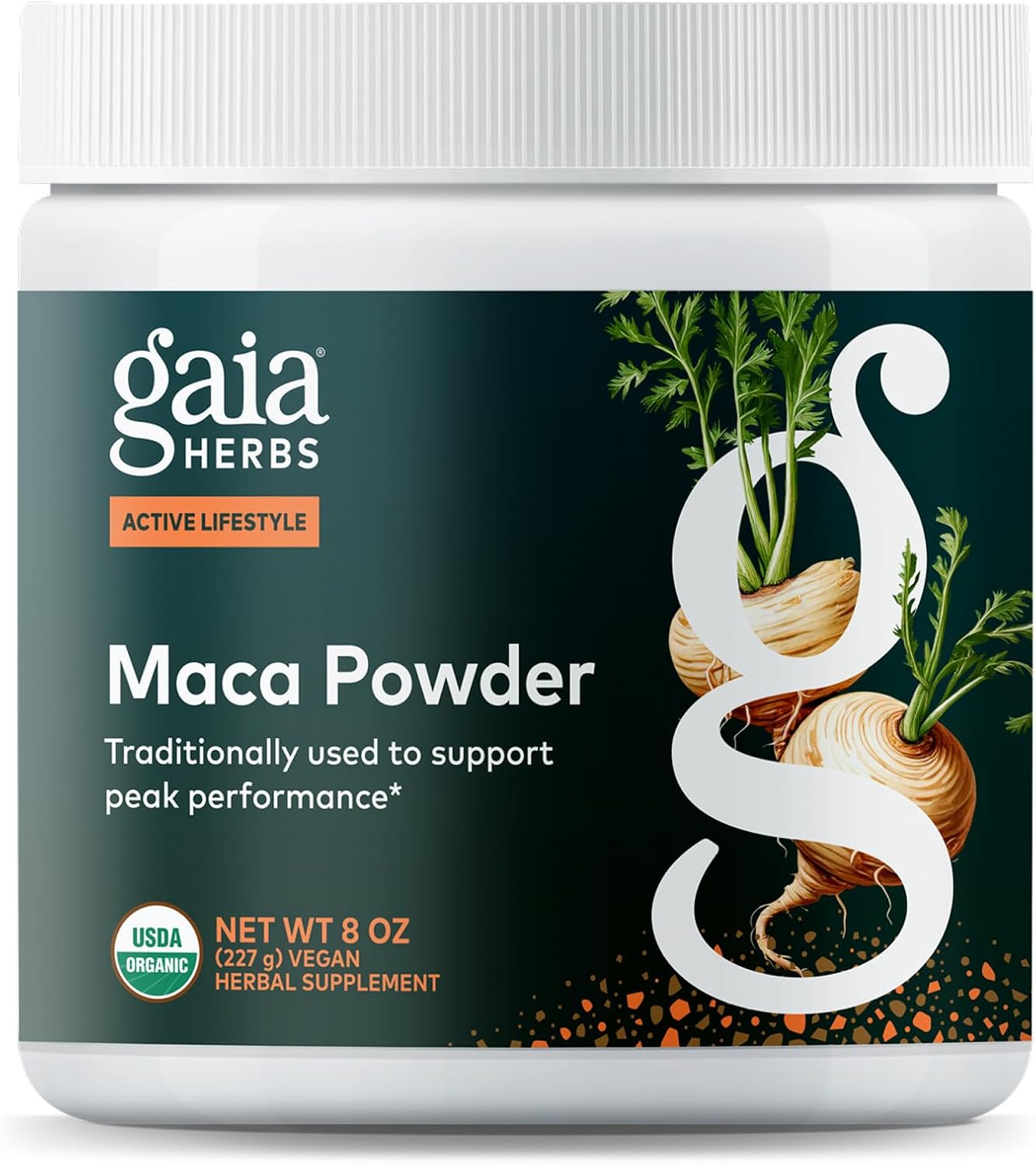 Gaia Herbs Maca en Polvo - Orgánica y Gelatinizada - 227 g (8 oz)
