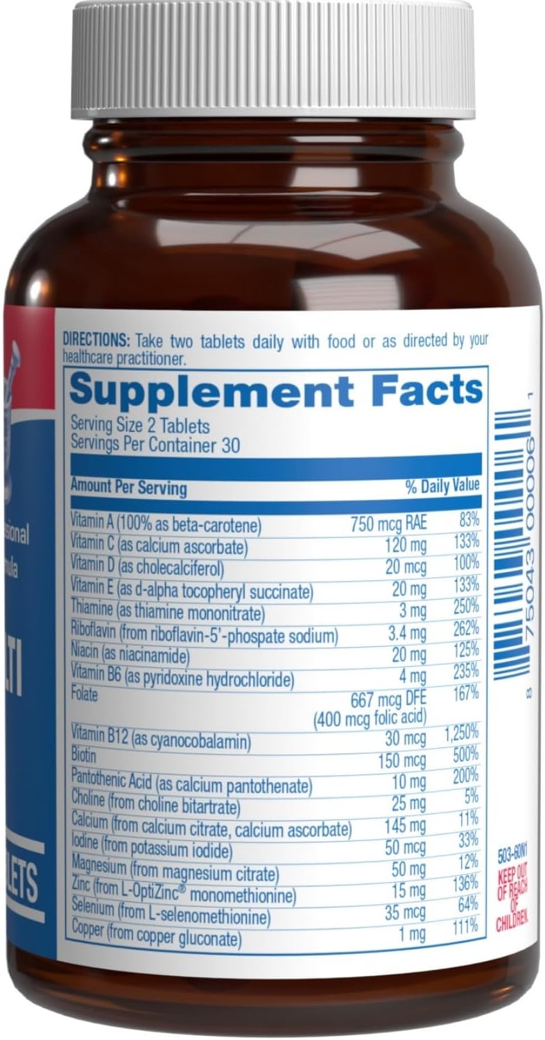 Multivitamínico sin hierro para mujeres mayores de 50 años - Fórmula completa con 30 nutrientes - Apoyo diario