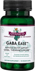 Vitanica GABA Ease – Apoyo Calmante, Vegano, 15 Cápsulas