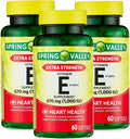 Vitamina E 670 mg (1.000 UI) Extra Fuerte – 60 Cápsulas Blandas, Suplemento Natural de Vitamina E d-Alfa para el Bienestar (Pack de 3)