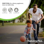 NaturesPlus Orange Juice Jr. - Pack de 2, 180 Comprimidos Masticables - 100 mg de Vitamina C - Vegetariano, Sin Gluten - 360 Porciones Totales