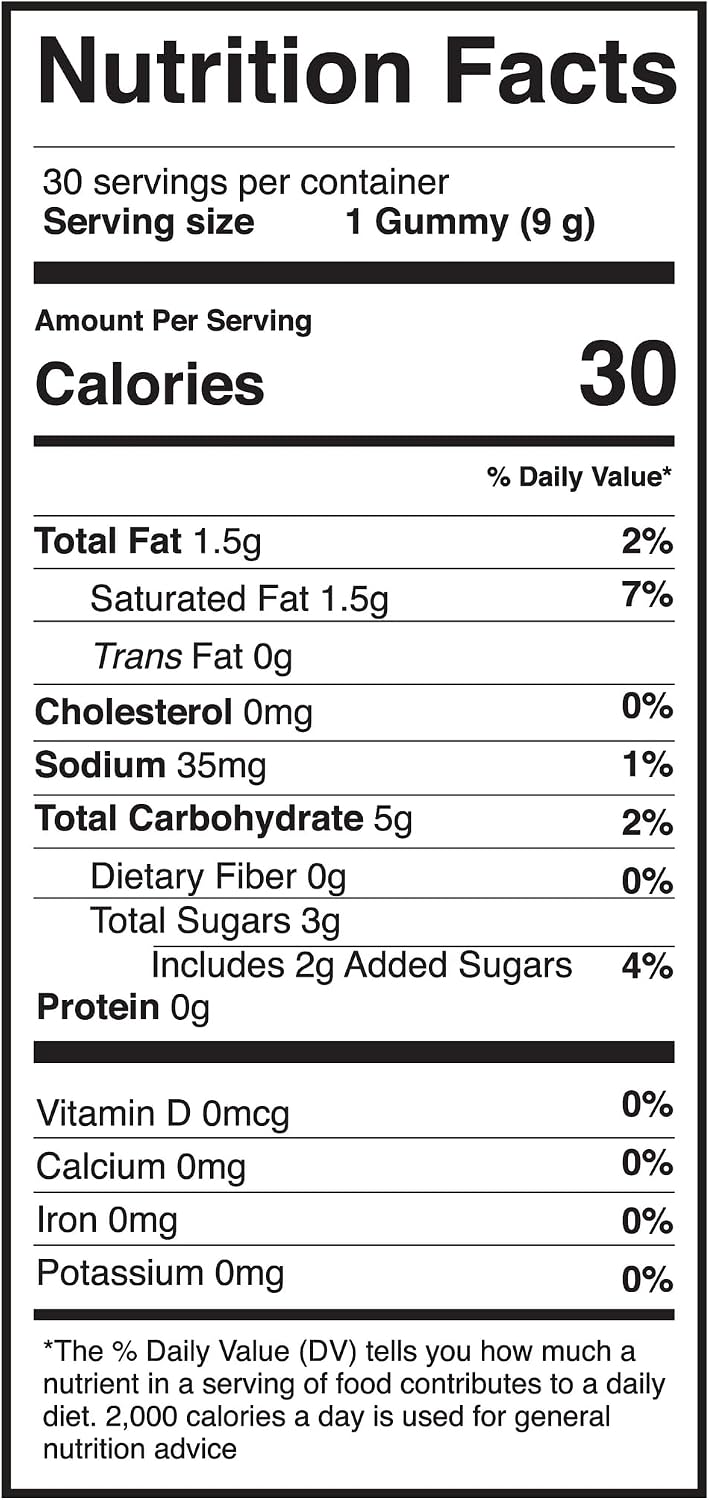 C60 Power Gummies - Gominolas de C60 Puro 99,99% - Antioxidante Natural para Energía y Claridad Mental - 30 Gominolas