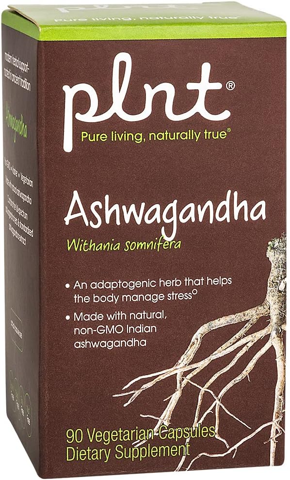 plnt Ashwagandha - 380mg por Cápsula (90 Cápsulas Veganas)