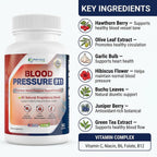 Blood Pressure 911 – Suplemento para el Apoyo de la Presión Arterial – Fórmula Natural con Espino Blanco, Olivo y Vitamina B12 – 60 Cápsulas