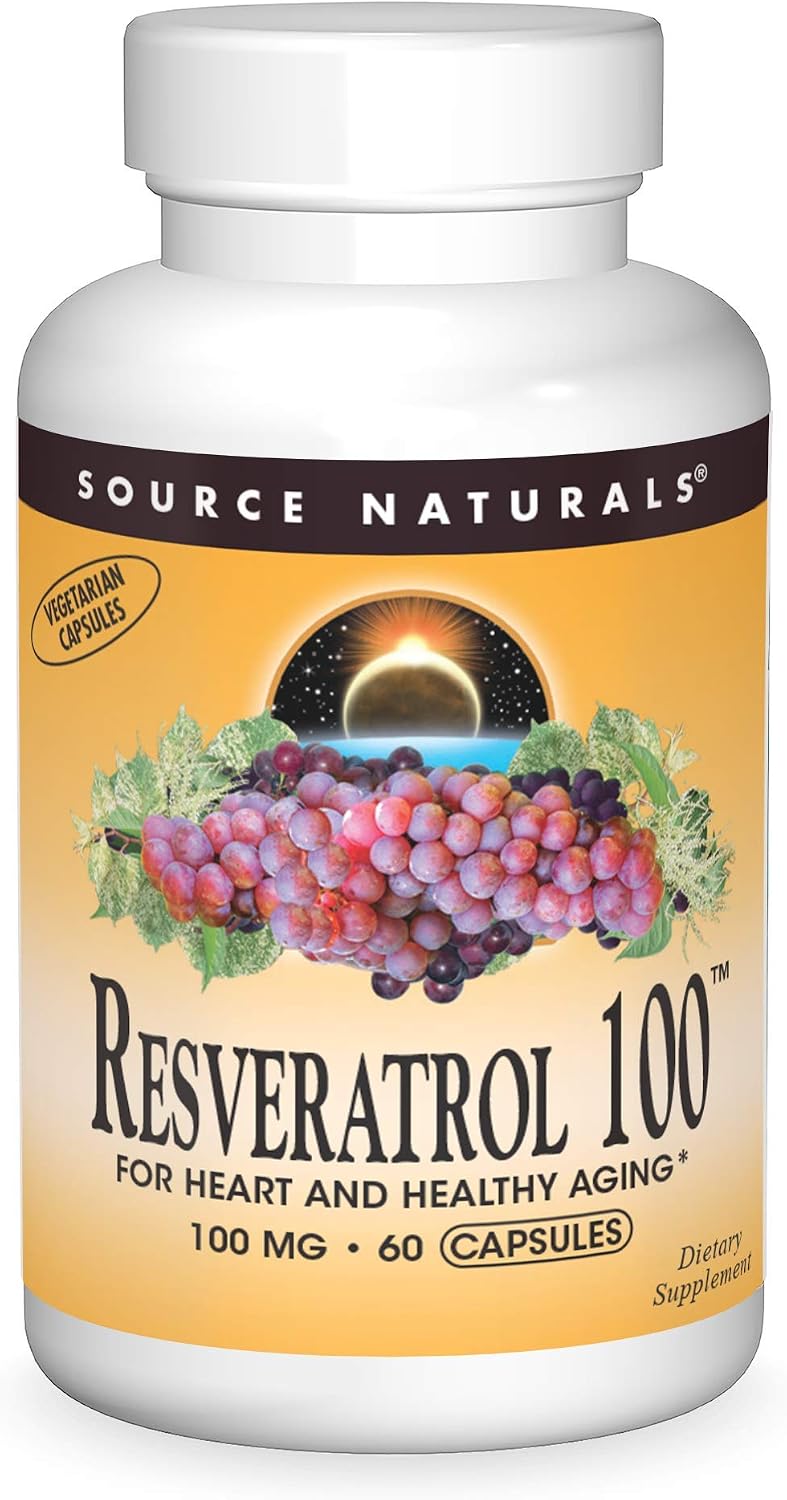 Source Naturals Resveratrol 100 - 100 mg, 60 Cápsulas Vegetarianas
