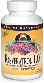 Source Naturals Resveratrol 100 - 100 mg, 60 Cápsulas Vegetarianas